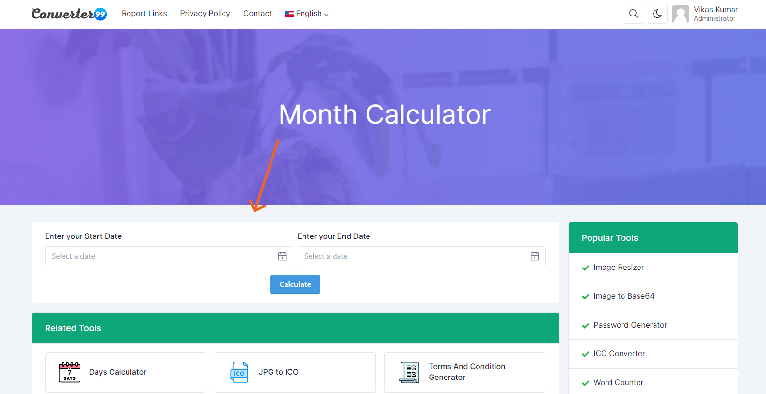 month-calculator