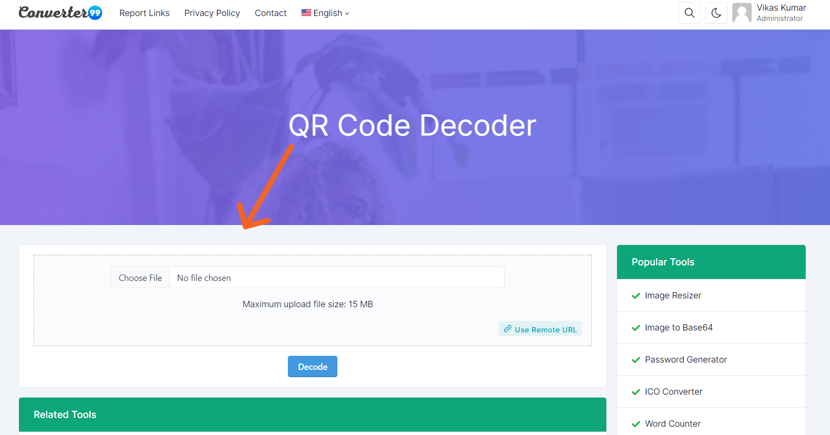 QR Code Decoder Converter99