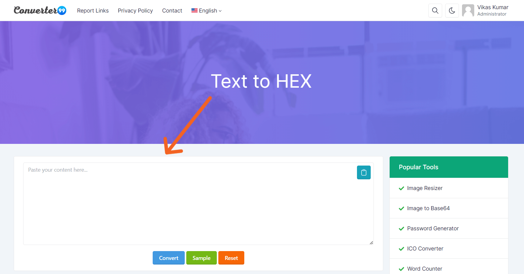 text-to-hex