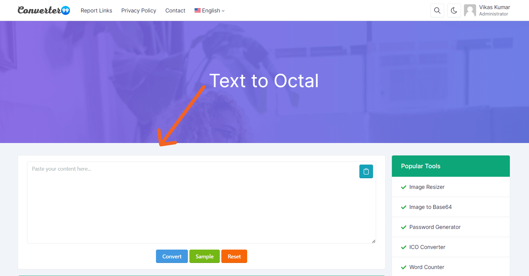 text-to-octal